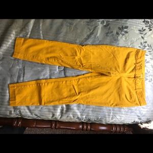 Mustard yellow ankle pants
